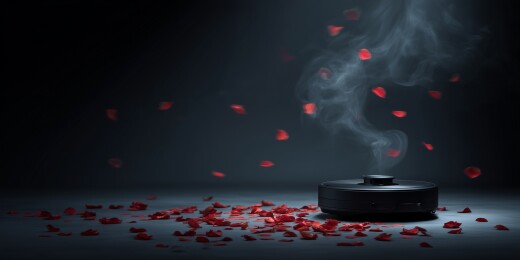 玫瑰花瓣与香薰机