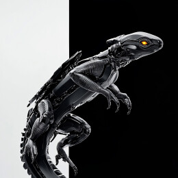 机械蜥蜴概念海报