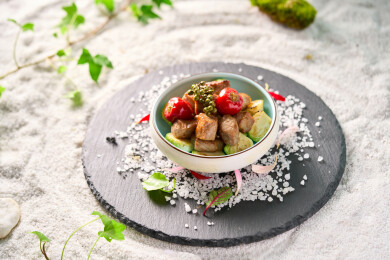 椒麻孢子甘蓝煎雪花牛肉