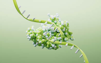 生物医学蛋白质与DNA基因三维渲染