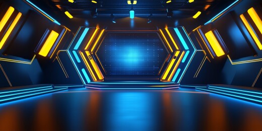 舞台炫光感演艺表演场景