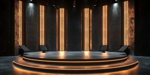 舞台炫光感演艺表演场景