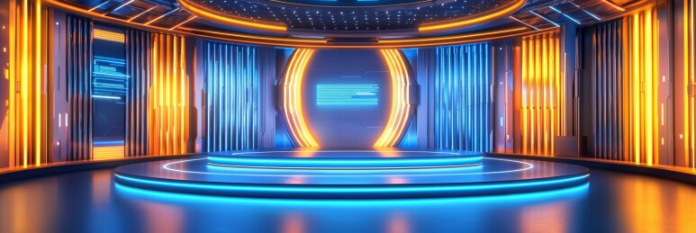 舞台炫光感演艺表演场景