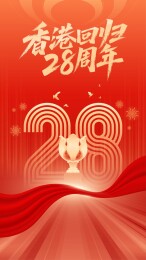 中国香港回归海报