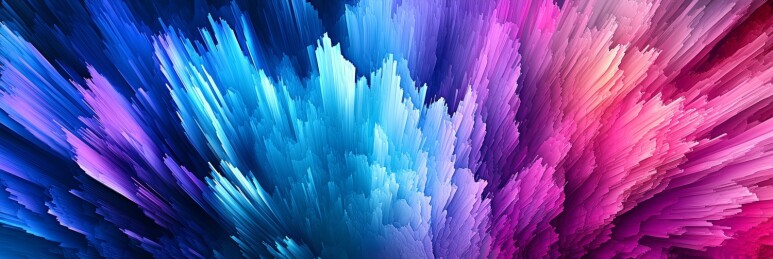 色彩喷溅绚丽感艺术场景