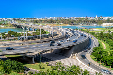 摩洛哥首都拉巴特，现代化的城市地标