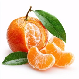 剥开的新鲜橘子及切片