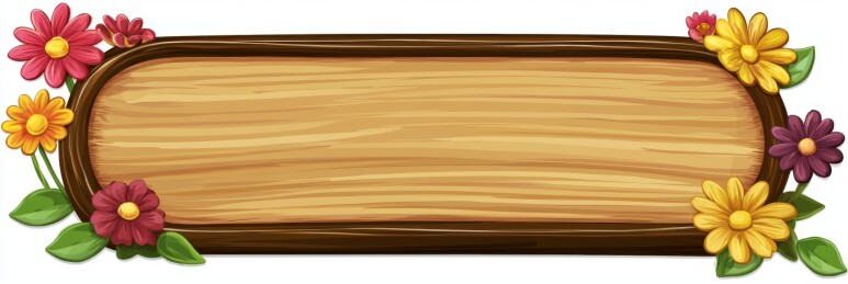 木牌花卉田园风装饰场景