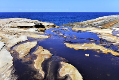 澳大利亚悉尼皇家国家公园自然风光岩石海岸