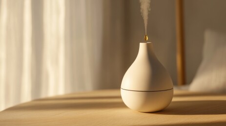 简约香薰机释放香气