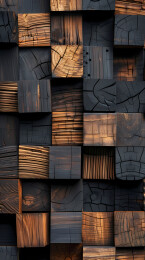 木纹图案与金色光泽