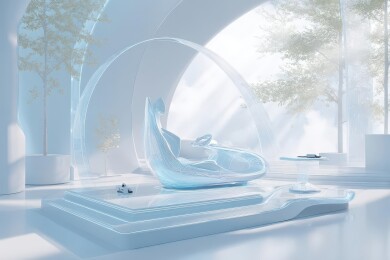 未来透明座舱的梦幻展示