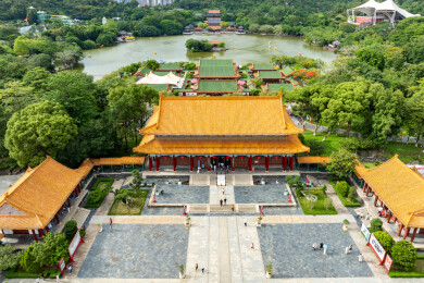 中国广东珠海市圆明新园现清朝盛世风华