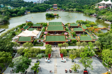 中国广东珠海市圆明新园现清朝盛世风华