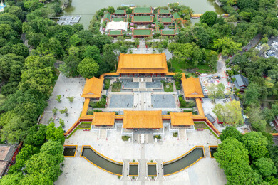 中国广东珠海市圆明新园现清朝盛世风华