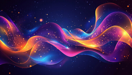 夜空中星星的低角度视图