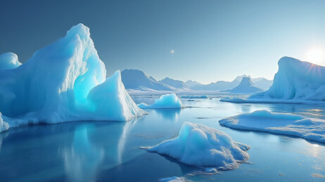 极地冰川冰雪世界