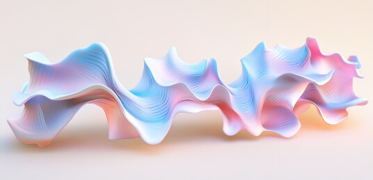 白色背景上的彩色心形特写镜头