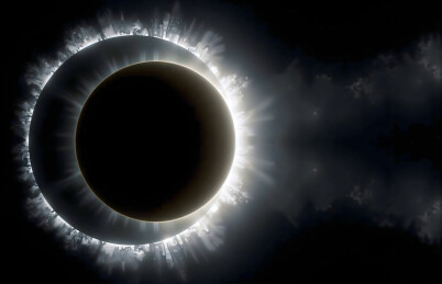 日食壮丽景象瞬间定格