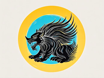古代神话中的饕餮插画