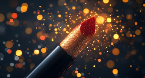 灯光下的闪耀唇线笔