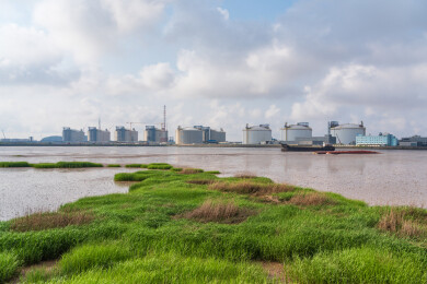 沿海地区LNG天然气储罐