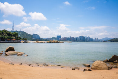 广东珠海情侣路海景