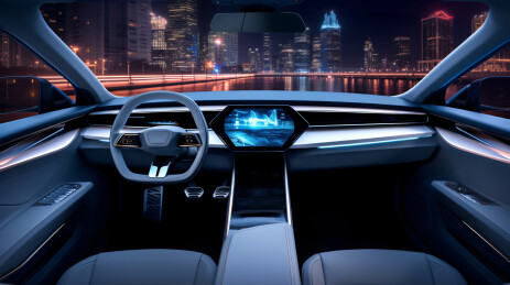 汽车智能座舱夜景氛围
