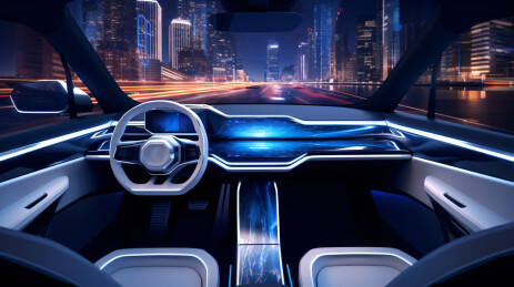 汽车智能座舱夜景氛围