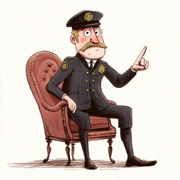 欧洲人物钢笔淡彩插画