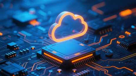 科技未来云盘图标背景