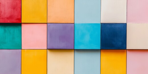 彩色粉笔清新风装饰场景