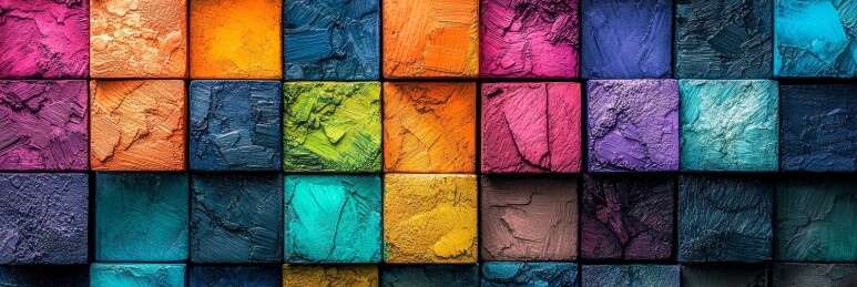 彩色粉笔清新风装饰场景