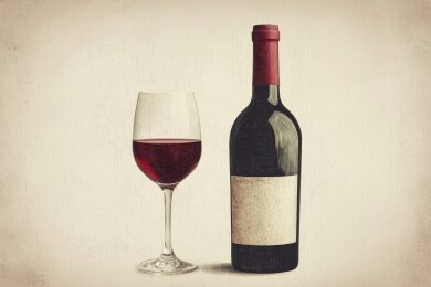 酒具组合复古风品酒场景