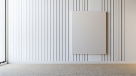 简约室内空白画布展示