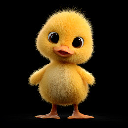 毛茸茸的小鸭子