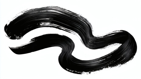 黑色墨迹抽象艺术