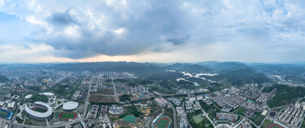 贵州省遵义市新蒲新区，遵义大学城风光