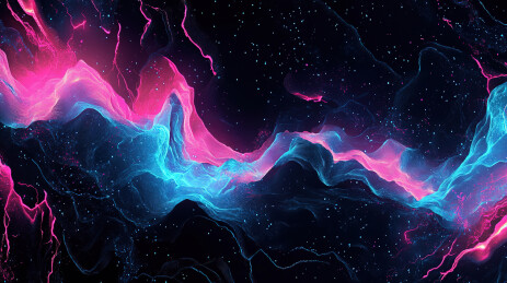 夜间闪电对天空的低角度视图