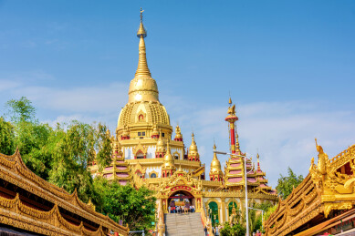 中国云南德宏芒市勐焕大金塔