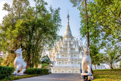 中国云南德宏芒市勐焕银塔