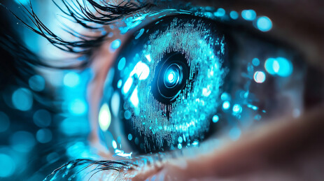 科技感眼球特写含机械光影