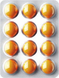 橙色药丸药盒