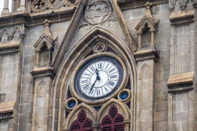 广东广州石室圣心大教堂哥特式建筑钟楼