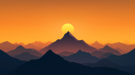 孤峰黄昏