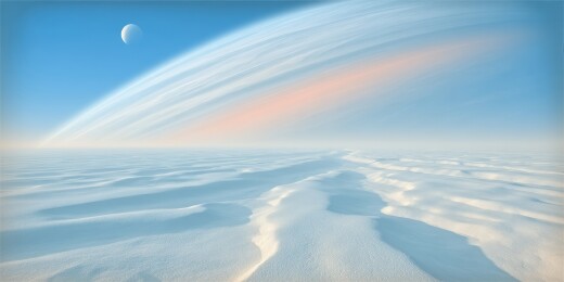 极地冰原星球景象