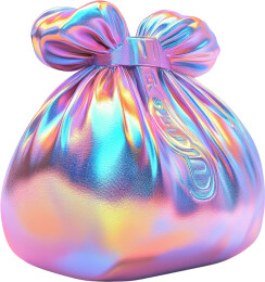 抽象彩虹礼袋设计