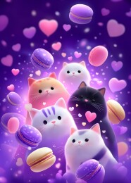泡泡萌喵幻彩世界的猫咪