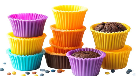 彩色硅胶杯子蛋糕模具