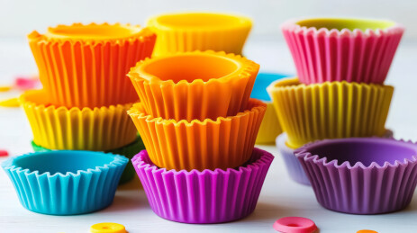 彩色硅胶纸杯蛋糕模具